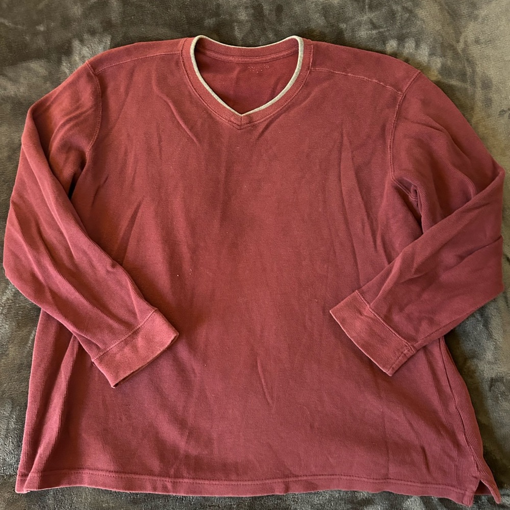 Maroon Cotton Sweater Sz L-XL